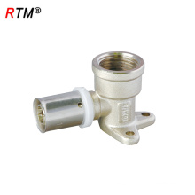 B17 4 13 press fitting for pex al pex pipe brass fitting with wing